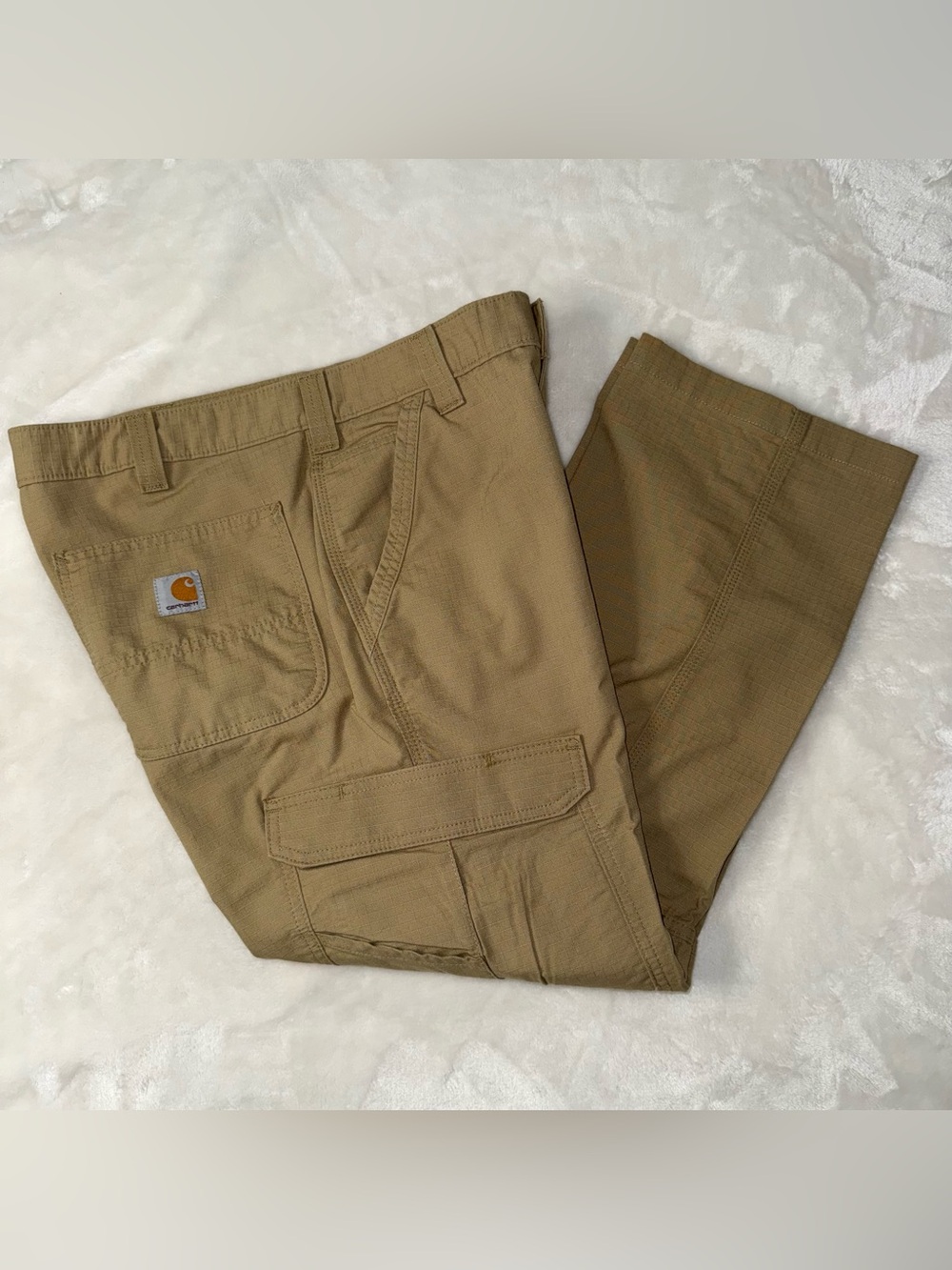 Carhartt Men's Khaki Ripstop Utility Cargo Pants